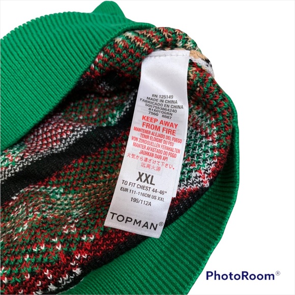 NOT SO UGLY Topman Christmas Xmas holiday festive Santa sweater XL - Picture 3 of 3